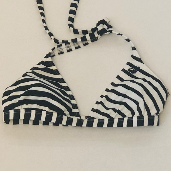ROXY Swim Black and White Swim Top - C3 - Picture 4 of 8